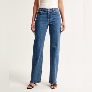 NEW Abercrombie and Fitch The Low Rise Baggy Jean